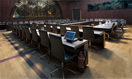 Sitzungszimmer des Schweizerischen Parlaments in Bern